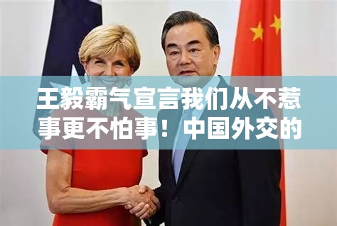 王毅霸气宣言我们从不惹事更不怕事！中国外交的底气从何而来？