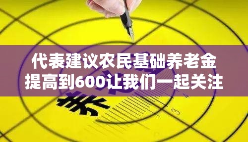 代表建议农民基础养老金提高到600