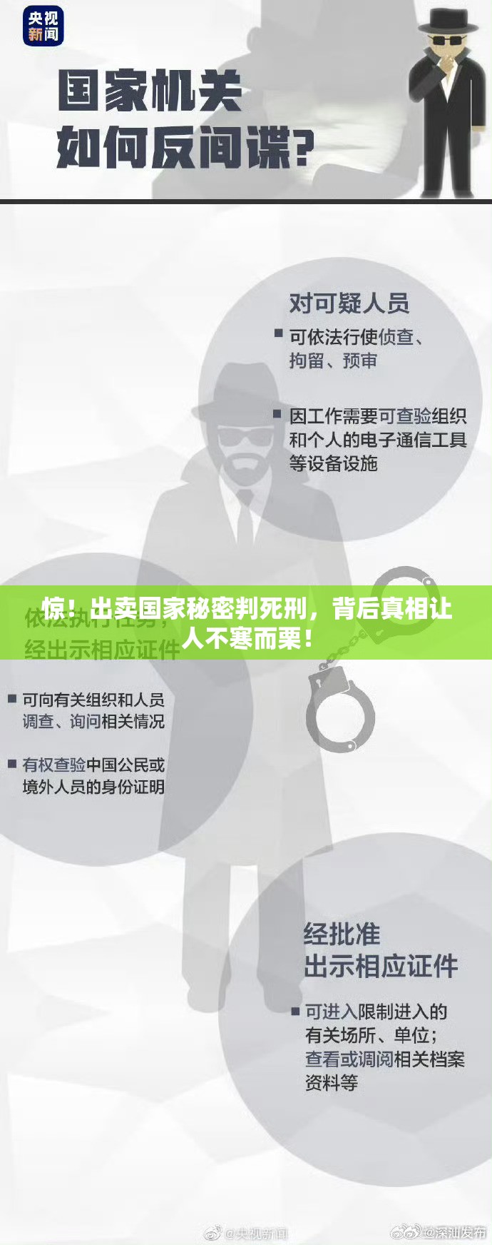 惊！出卖国家秘密判死刑，背后真相让人不寒而栗！